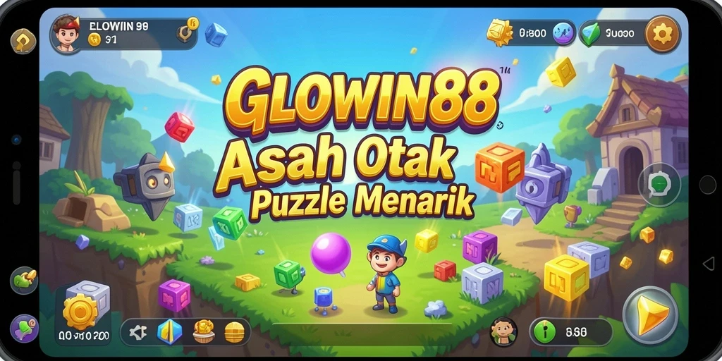 Tampilan gameplay GLOWIN88 dengan berbagai teka-teki menantang.