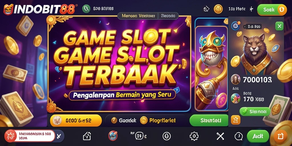 Screenshot gameplay INDOBIT88 menampilkan keseruan bermain slot.