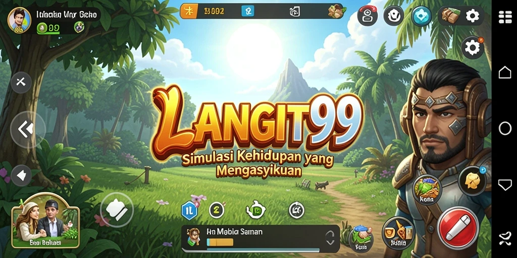 Screenshot LANGIT99 menunjukkan momen gameplay simulasi yang menarik.