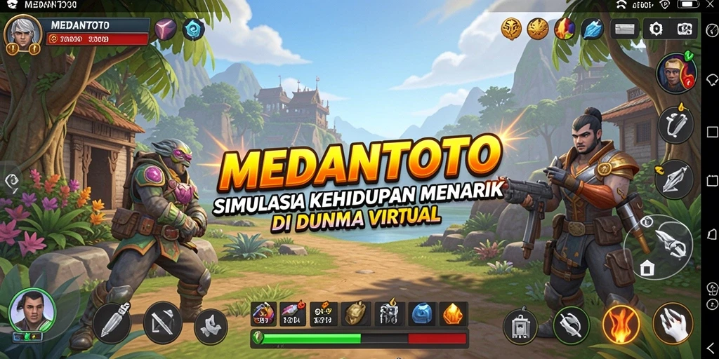 Tampilan gameplay MEDANTOTO yang menarik di dunia simulasi.