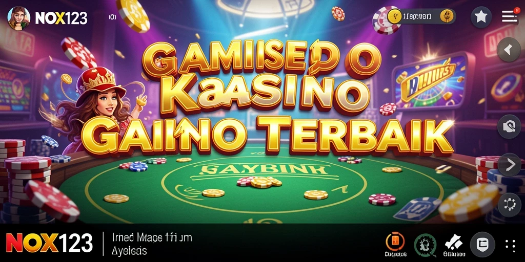 Tampilan screenshot NOX123 menampilkan keseruan gameplay kasino.