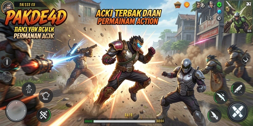 Tangkapan layar gameplay PAKDE4D yang intens dan menegangkan.