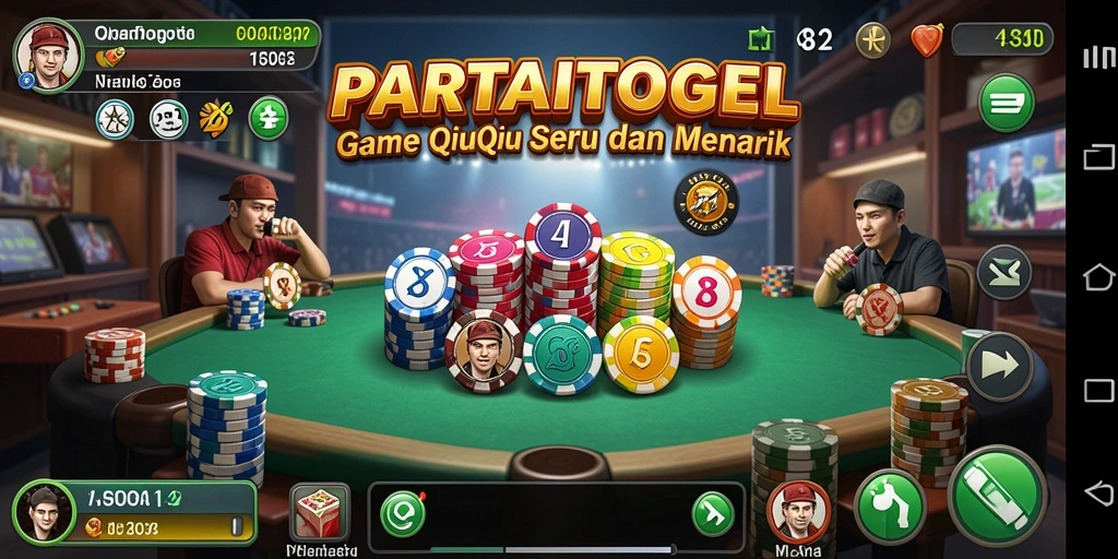 Tampilan gameplay menarik dari PARTAITOGEL dengan suasana QiuQiu.