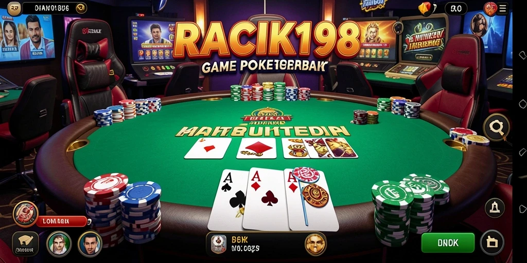 Screenshot gameplay menampilkan aksi seru dalam permainan Poker.