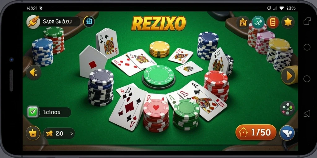 Tampilan gameplay seru dalam game Gaple REZIXO.