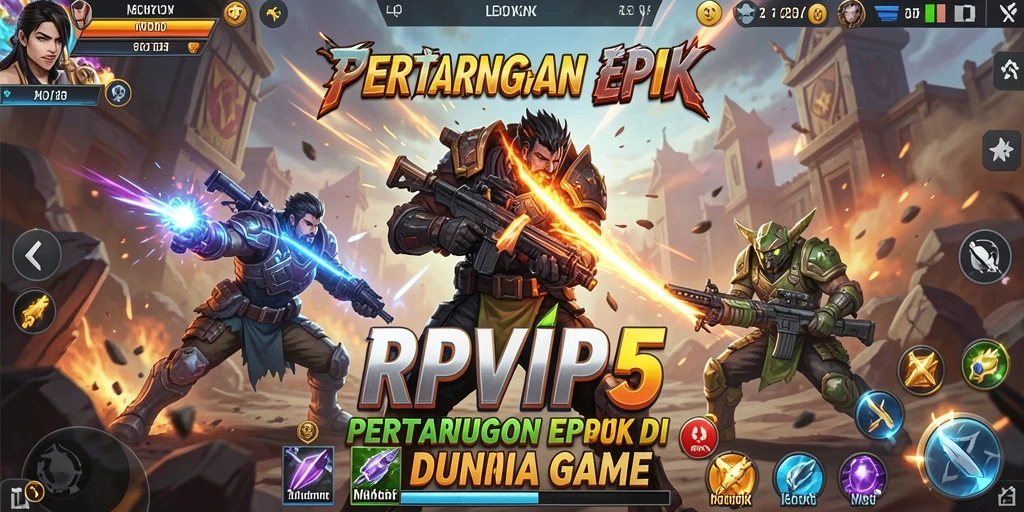 Tampilan gameplay RPVIP5 yang penuh aksi dan strategi.