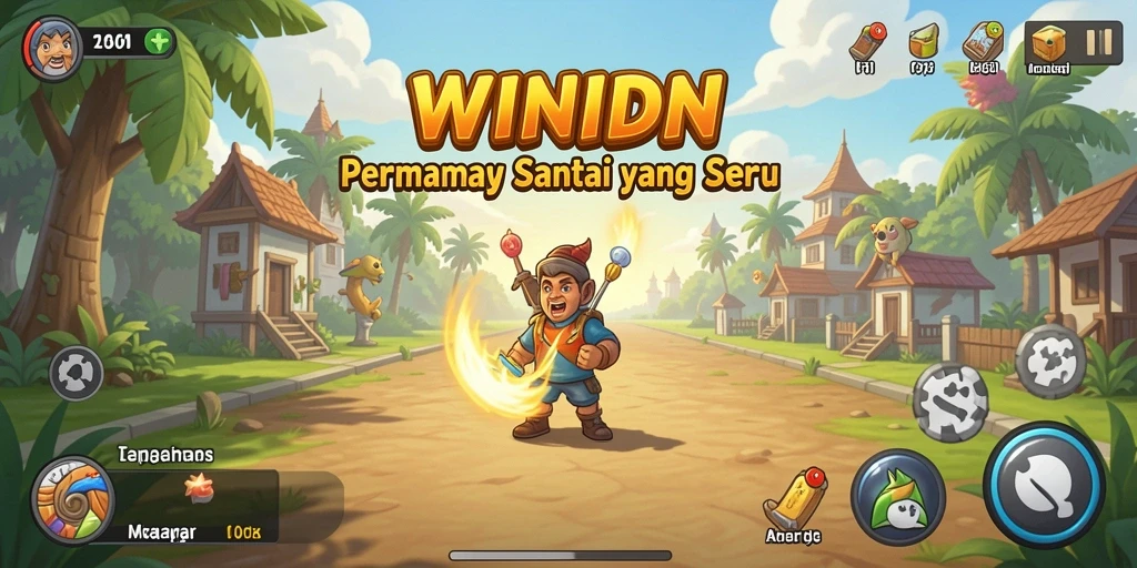 Tampilan gameplay seru WINIDN yang menyenangkan dan penuh tantangan.